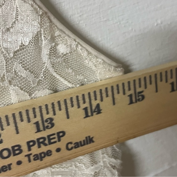 Vintage Express Y2K 90’s Babydoll Lace Sleeveless Tank Top Ivory Size Small. - Picture 6 of 8